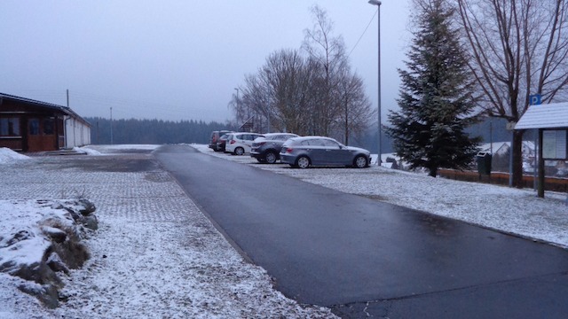 Winter, Schnee, Vesser, Wanderparkplatz